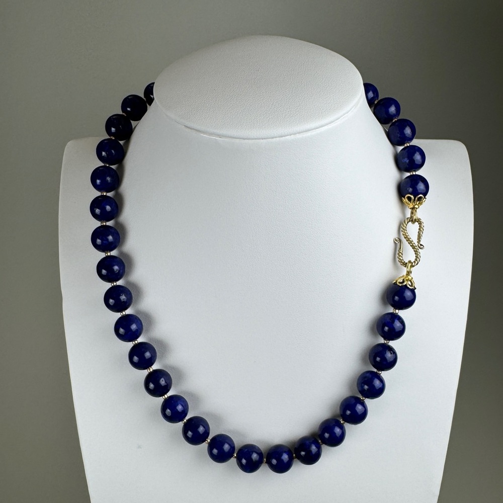 Vintage Faux Lapis Lazuli Set with Veremeil Findings